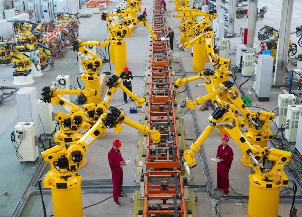 Six axis industrial robot